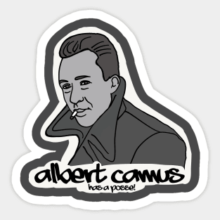 Albert Camus has a Posse! Sticker